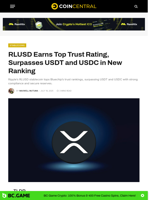 RLUSD Earns Top Trust Rating, Surpasses USDT and USDC in New Ranking - CoinCentral