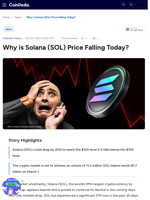 Why is Solana (SOL) Price Falling Today?