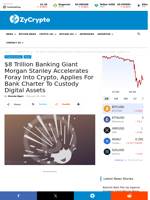 $8 Trillion Banking Giant Morgan Stanley Accelerates Foray Into Crypto, Applies For Bank Charter To Custody Digital Assets ⋆ ZyCrypto