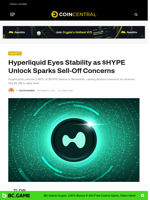 Hyperliquid Eyes Stability as $HYPE Unlock Sparks Sell-Off