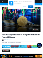 How One Crypto Founder Is Using XRP To Build The Future Of Finance | Bitcoinist.com