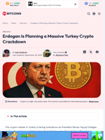 Erdogan Is Planning a Massive Turkey Crypto Crackdown - 99Bitcoins