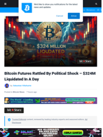 Bitcoin Futures Rattled By Political Shock – $324M Liquidated In A Day | Bitcoinist.com
