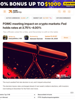 FOMC meeting impact on crypto markets: Fed holds rates at 3.75%-4.00% - AMBCrypto
