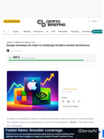 Google develops AI chips to challenge Nvidia's market dominance