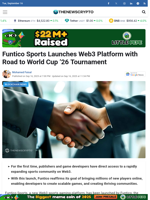 Funtico Sports Launches Web3 Platform with Road to World Cup ’26 Tournament - TheNewsCrypto