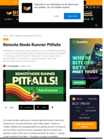 Remote Node Runner Pitfalls