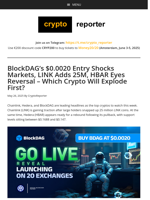 LINK Adds 25M Coins, BDAG Hits $269M Presale with $0.0020 Frozen Entry!
