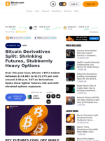 Bitcoin Derivatives Split: Shrinking Futures, Stubbornly Heavy Options – Bitcoin News