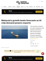 Malaysia's growth beats forecasts as AI chip demand powers exports