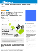 Wirex and Utorg Team Up to Make Crypto-to-Card Spending Effortless for 2M+ Users