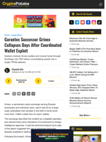 Garantex Successor Grinex Collapses Days After Coordinated Wallet Exploit