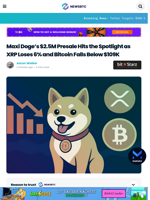 Maxi Doge as the Best Crypto Presale Amidst XRP & Bitcoin Sharp Drop
