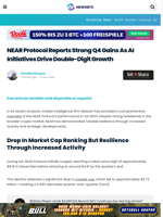 NEAR Protocol Reports Strong Q4 Gains As AI Initiatives Drive Double-Digit Growth