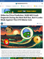 Shiba Inu Price Prediction: SHIB Will Crush Dogecoin During the Next Bull Run, But It Looks Weak Against This ETH Meme Coin