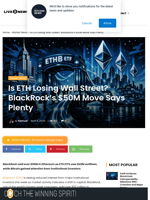 BlackRock ETH Sell-Off Sparks Wall Street Doubts