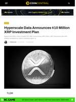 Hyperscale Data Announces $10 Million XRP Investment Plan - CoinCentral