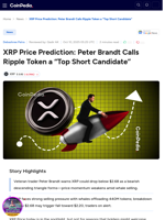 XRP Price Prediction: Peter Brandt Calls Ripple Token a “Top Short Candidate”