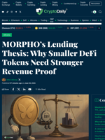 Morpho’s Fees vs Token Value: The Revenue Proof Debate