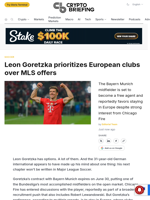 Leon Goretzka prioritizes European clubs over MLS offers
