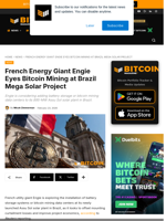 French Energy Giant Engie Eyes Bitcoin Mining In Brazil