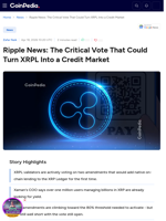 Ripple News: The Critical Vote That Could Turn XRPL Into a Credit Market