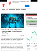 Virtuals Daily Recap: AI Agent Sector Sees Pullback as Virtuals Dips Post-Echo Rally - NullTX