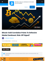 Bitcoin-Gold Correlation Points To Defensive Market Sentiment: Risk-Off Signal? | Bitcoinist.com