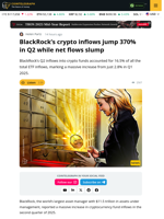 BlackRock Reports $14 Billion Of Crypto Inflows In Q2