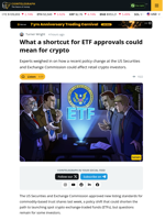What Does The SEC Policy Change Mean For Crypto ETF Listings?