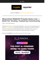 Moonshot MAGAX Presale Goes Live — Built for Virality, Fueled by Community
