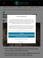 Bitcoin Rally Sparks Doubts As MVRV Signal Turns Bearish - Crypto News Flash