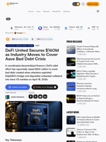 DeFi United Secures $160M as Industry Moves to Cover Aave Bad Debt Crisis
