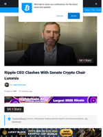Ripple CEO Clashes With Senate Crypto Chair Lummis