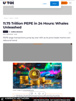 11.75 Trillion PEPE in 24 Hours: Whales Unleashed