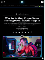 Why Are So Many Crypto Games Shutting Down? Experts Weigh In - Decrypt