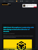BNB Chain Strengthens Leadership with Nina Rong as Executive Director of Growth - Blockchain.News
