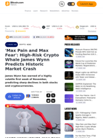'Max Pain and Max Fear': High-Risk Crypto Whale James Wynn Predicts Historic Market Crash – Crypto News Bitcoin News