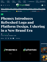 Phemex Introduces Refreshed Logo and Platform Design, Ushering in a New Brand Era - Crypto Daily