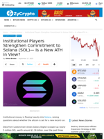 Institutional Players Strengthen Commitment to Solana (SOL)— Is a New ATH in View? ⋆ ZyCrypto