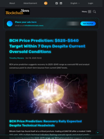 BCH Price Prediction: $525-$540 Target Within 7 Days Despite Current Oversold Conditions - Blockchain.News