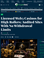 Licensed Web3 Casinos for High Rollers: Audited Sites With No Withdrawal Limits - Crypto Daily