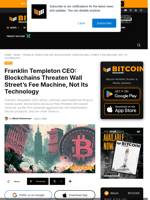 Franklin Templeton CEO: Blockchains Threaten Wall Street’s Fee Machine, Not Its Technology