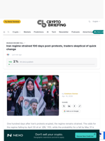 Iran regime strained 100 days post-protests, traders skeptical of quick change