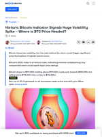 Bitcoin Key Holders Turn Neutral Ahead Of Volatility Explosion