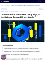 Chainlink Price to Hit New Yearly High, as Institutional Demand Grows Louder?