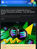 Solana Price Forms V-Shaped Recovery as Bearish Momentum Weakens - Can SOL Reach $295?