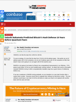 Satoshi Nakamoto Predicted Bitcoin’s Hash Defense 16 Years Before Quantum Fears - The Crypto News Wire