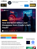 How Did $2.64 Million Just Disappear from Credix’s DeFi Vault? | Live Bitcoin News