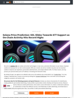 Solana Price Prediction: SOL Slides Towards $77 Support as On-Chain Activity Hits Record Highs - Brave New Coin